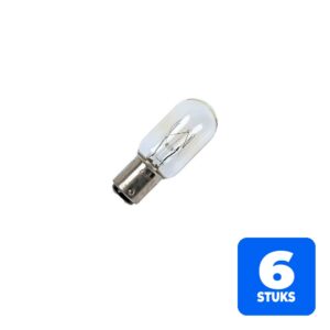 6153151664615-6x-schiefer-ba15d-buis-gloeilamp-15w-2700k-80lm-220v-230v-dimbaar 6x Schiefer BA15d Buis Gloeilamp | 15W 2700K 80lm 220V/230V | Dimbaar