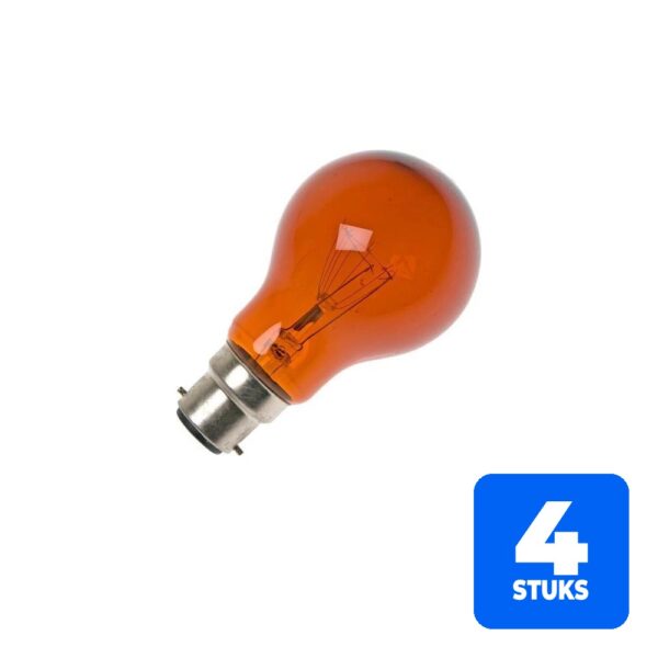 6153152048018-4x-schiefer-ba22d-gloeilamp-60w-2700k-580lm-230v-dimbaar 4x Schiefer Ba22d Gloeilamp | 60W 2700K 580lm 230V | Dimbaar