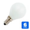 6156245519501-6x-schiefer-e14-kogel-gloeilamp-60w-2700k-480lm-220v-240v-opaal-dimbaar 6x Schiefer E14 Kogel Gloeilamp | 60W 2700K 480lm 220V/240V Opaal | Dimbaar
