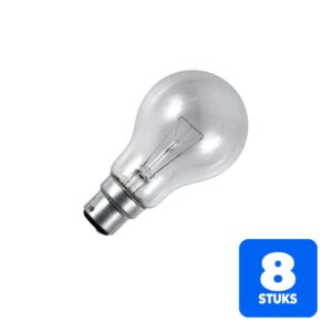 6156245541571-8x-schiefer-ba22d-gloeilamp-60w-2700k-650lm-42v-dimbaar 8x Schiefer Ba22d Gloeilamp | 60W 2700K 650lm 42V | Dimbaar