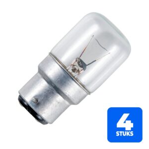 6156245813869-4x-schiefer-ba22d-buis-gloeilamp-15w-2700k-110lm-24v-dimbaar 4x Schiefer Ba22d Buis Gloeilamp | 15W 2700K 110lm 24V | Dimbaar