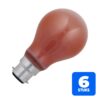 6156245879841-6x-schiefer-ba22d-gloeilamp-60w-rood-60lm-230v-dimbaar 6x Schiefer Ba22d Gloeilamp | 60W Rood 60lm 230V | Dimbaar