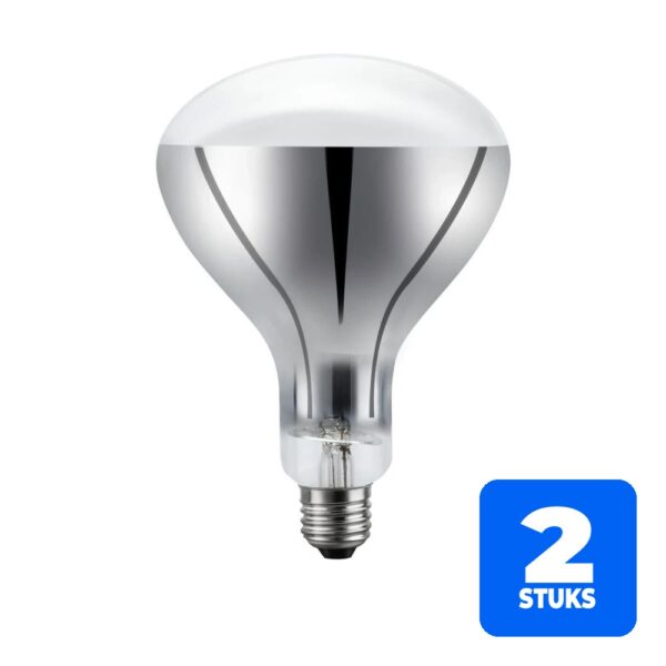 2x Schiefer E26 R120 Reflector Gloeilamp | 200W 2700K 220V 360° | Dimbaar