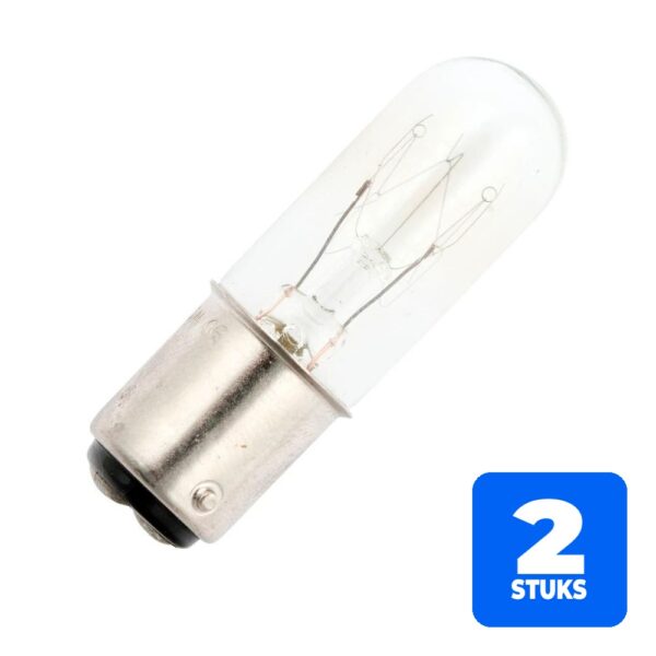 6156246187181-2x-schiefer-ba15d-gloeilamp-6-10w-110v-140v-90ma-2500k-16x54mm-10-stuks 2x Schiefer BA15d Gloeilamp | 6 - 10W 110V/140V 90mA 2500K | 16x54mm | 10 stuks