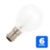 6x Schiefer Ba15d Kogel Gloeilamp | 15W 2700K 145lm 24V Mat | Dimbaar