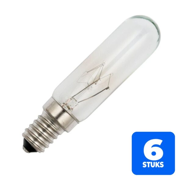 6156246664675-6x-schiefer-e14-buis-gloeilamp-25w-2700k-180lm-80v-dimbaar 6x Schiefer E14 Buis Gloeilamp | 25W 2700K 180lm 80V | Dimbaar