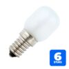 6x Schiefer E14 Oven Buis Gloeilamp | 15W 2700K 85lm 230V | Dimbaar Mat