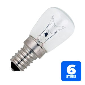 6156246754796-6x-schiefer-e14-buis-gloeilamp-25w-2700k-200lm-65v-dimbaar 6x Schiefer E14 Buis Gloeilamp | 25W 2700K 200lm 65V | Dimbaar