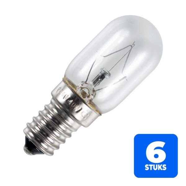 6x Schiefer E14 Buis Gloeilamp | 40W 2700K 400lm 130V | Dimbaar