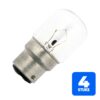 4x Schiefer Ba22d Buis Gloeilamp | 15W 2700K 120lm 12V | Dimbaar