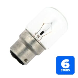 6156247379332-6x-schiefer-ba22d-buis-gloeilamp-10w-2700k-95lm-24v-dimbaar 6x Schiefer Ba22d Buis Gloeilamp | 10W 2700K 95lm 24V | Dimbaar