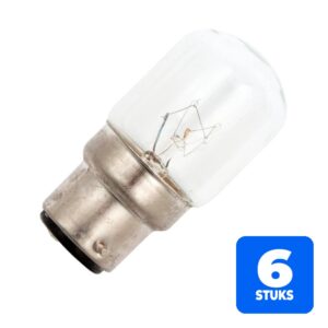 6156247381373-6x-schiefer-ba22d-buis-gloeilamp-15w-2700k-110lm-50v-dimbaar 6x Schiefer Ba22d Buis Gloeilamp | 15W 2700K 110lm 50V | Dimbaar