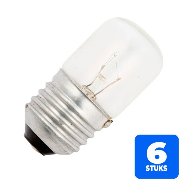 6156247424476-6x-schiefer-e27-buis-gloeilamp-10w-2700k-100lm-24v-dimbaar 6x Schiefer E27 Buis Gloeilamp | 10W 2700K 100lm 24V | Dimbaar