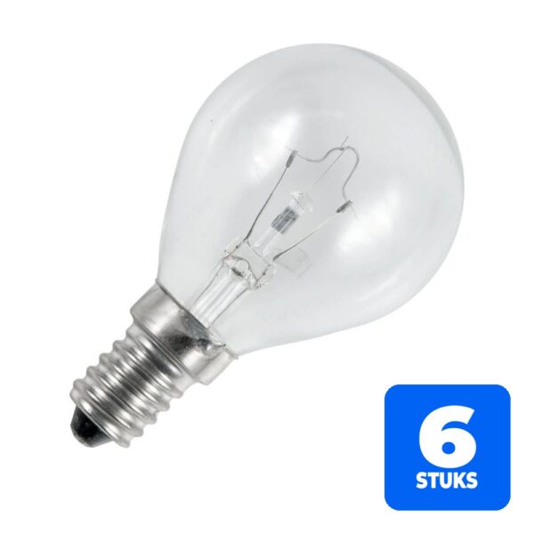 6156247638620-6x-schiefer-e14-kogel-gloeilamp-25w-2700k-90lm-24v-dimbaar 6x Schiefer E14 Kogel Gloeilamp | 25W 2700K 90lm 24V | Dimbaar