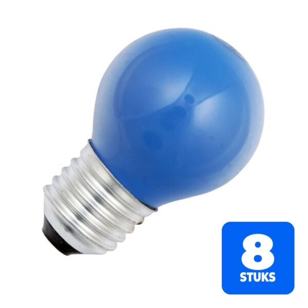 6156247839812-8x-schiefer-e27-kogel-gloeilamp-15w-blauw-220v-240v-dimbaar 8x Schiefer E27 Kogel Gloeilamp | 15W Blauw 220V/240V | Dimbaar
