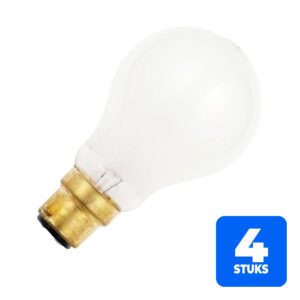 6156248116134-4x-schiefer-ba22d-gloeilamp-200w-2700k-2175lm-130v-mat-dimbaar 4x Schiefer Ba22d Gloeilamp | 200W 2700K 2175lm 130V Mat | Dimbaar