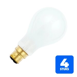 6156248218241-4x-schiefer-ba22d-gloeilamp-200w-2700k-2500lm-235v-mat-dimbaar 4x Schiefer Ba22d Gloeilamp | 200W 2700K 2500lm 235V Mat | Dimbaar