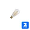 2x Schiefer Ba22d Edison Gloeilamp | 60W 2700K 240lm 220V/240V | Dimbaar