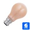 6x Schiefer Ba22d Gloeilamp | 60W 2700K 70lm 230V | Dimbaar