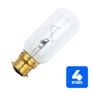4x Schiefer Voertuiglamp | Ba22d T38x98 24V 24W C-8 Helder 1.5K uur 18cd