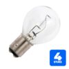 4x Schiefer Voertuiglamp | Bay15d G35x56 6V 10W 1.5K uur 10cd Helder