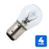 4x Schiefer Voertuiglamp | Bay15d G25x45 48V 23/8W Helder