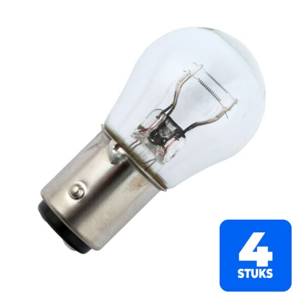 4x Schiefer Voertuiglamp | Bay15d G25x45 48V 23/8W Helder