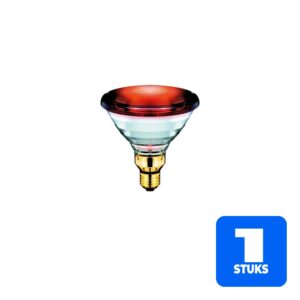 1x 12x Philips E27 PAR38 Infrarood Lamp | 150W 230V | Dimbaar