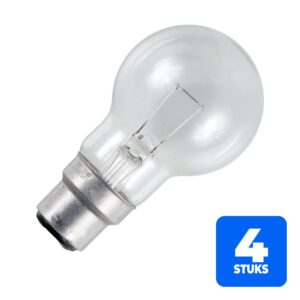 6156248697640-4x-schiefer-ba22d-globe-gloeilamp-20w-2700k-180lm-21v-o50mm-dimbaar 4x Schiefer Ba22d Globe Gloeilamp | 20W 2700K 180lm 21V Ø50mm | Dimbaar