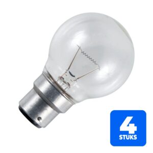 6156248722748-4x-schiefer-ba22d-globe-gloeilamp-20w-2700k-220lm-36v-o50mm-dimbaar 4x Schiefer Ba22d Globe Gloeilamp | 20W 2700K 220lm 36V Ø50mm | Dimbaar