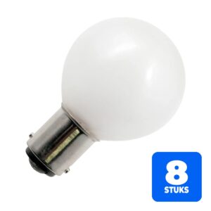 8x Schiefer Voertuiglamp | Ba15d G35x80 24V 12W Mat (Bus)