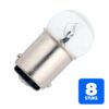8x Schiefer Voertuiglamp | Ba15d G18x35 30V 5W Helder