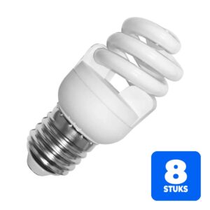 8x SPL E27 Spaarlamp | 7W 2700K 320lm | 442707932