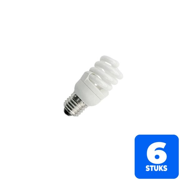 6156249469499-6x-spl-e27-spaarlamp-5w-2700k-290lm-442705032 6x SPL E27 Spaarlamp | 5W 2700K 290lm | 442705032