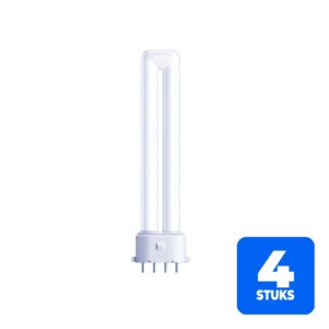 4x Patron PL-S 4P 2G7 Spaarlamp | 11W 4000K 900Lm 840