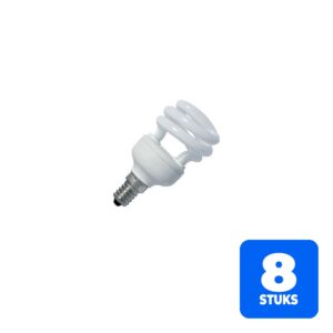 8x SPL E14 Spaarlamp | 8W 2700K 540lm | 441408052