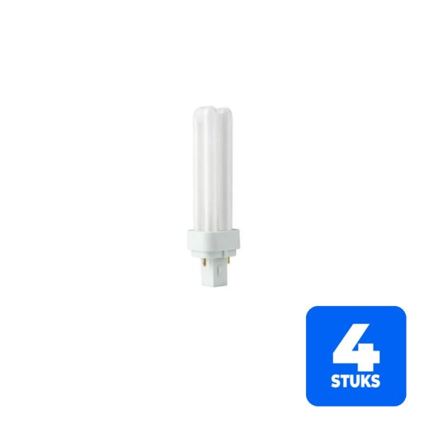 6156250060043-4x-spl-g24d-1-pl-c-2p-spaarlamp-13w-827-2700k-2-pins 4x SPL G24d-1 PL-C 2P Spaarlamp | 13W 827 2700K | 2-Pins
