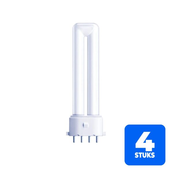 4x Patron PL-S 4P 2G7 Spaarlamp | 7W 4000K 400Lm 840