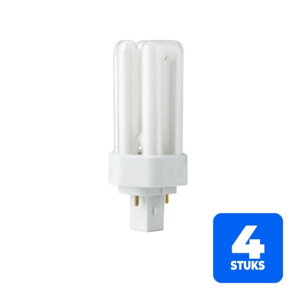 4x SPL GX24d-1 PL-T 2P Spaarlamp | 13W 840 4000K | 2-Pins
