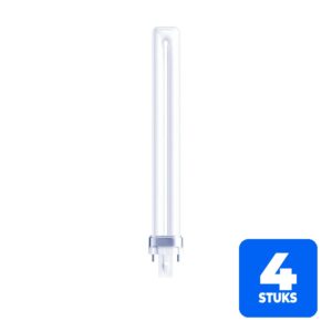 4x Patron PL-S 2P G23 Spaarlamp | 11W 4000K 900Lm 840