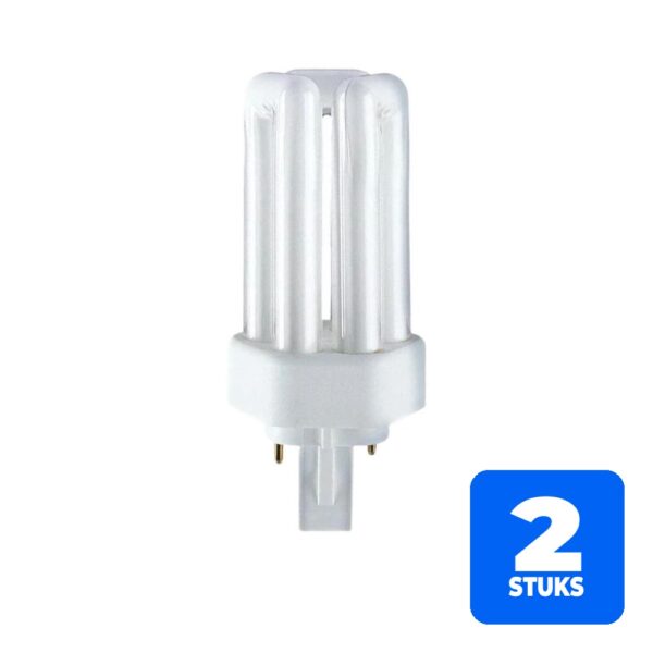 2x Patron PL-T 2P GX24d-2 Spaarlamp | 18W 2700K 1200Lm 827