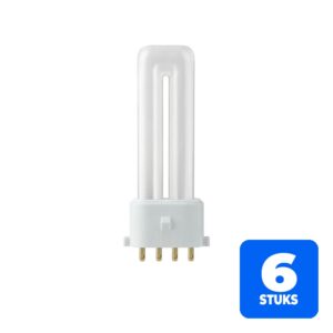6x SPL 2G7 PL-S 4P Spaarlamp | 5W 865 6500K | 4-Pins