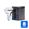 8x Patron E27 R63 Reflector Gloeilamp | 100W 2700K Mat | Dimbaar