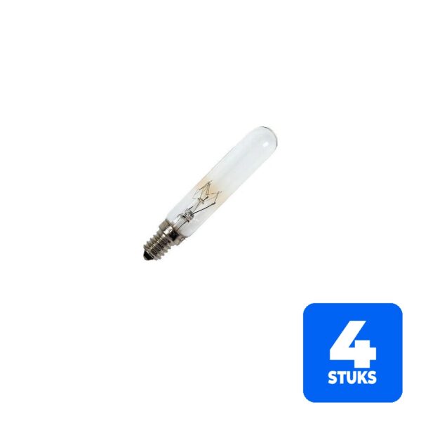6156253414447-4x-schiefer-e14-buis-gloeilamp-25w-2700k-135lm-220v-230v-dimbaar 4x Schiefer E14 Buis Gloeilamp | 25W 2700K 135lm 220V/230V | Dimbaar
