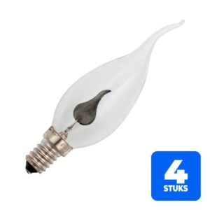 6156253630632-4x-schiefer-e14-flicker-flame-kaars-gloeilamp-3w-2700k-1lm-230v-dimbaar 4x Schiefer E14 Flicker Flame Kaars Gloeilamp | 3W 2700K 1lm 230V | Dimbaar