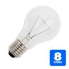 8x Schiefer E27 Gloeilamp | 25W 2700K 250lm 24V | Dimbaar