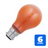 6156253780733-6x-schiefer-ba22d-gloeilamp-60w-oranje-120lm-230v-dimbaar 6x Schiefer Ba22d Gloeilamp | 60W Oranje 120lm 230V | Dimbaar