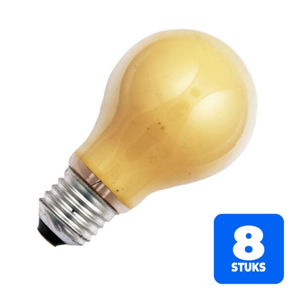 8x Schiefer E27 Gloeilamp | 40W Geel 230V | Dimbaar
