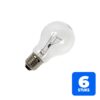 6x Schiefer E27 Gloeilamp | 40W 2700K 360lm 130V | Dimbaar