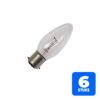 6156254954997-6x-schiefer-ba22d-kaars-gloeilamp-40w-2700k-350lm-235v-dimbaar 6x Schiefer Ba22d Kaars Gloeilamp | 40W 2700K 350lm 235V | Dimbaar